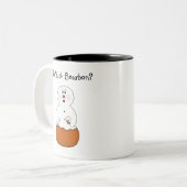 Zu viel Bourbon-Snowman-Tasse Zweifarbige Tasse (Vorderseite Links)