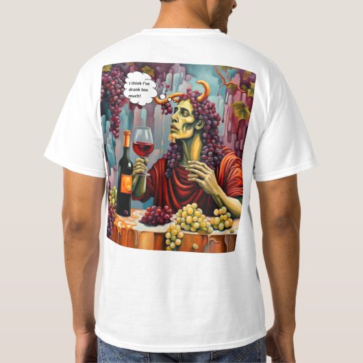 Zu viel getrunken T-Shirt (Rückseite)