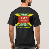 ZU VIEL HIMMEL. Basic Dunkles T-Shirt (Rückseite)