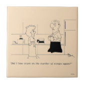 Zu viel Kaffee Fliese (Vorderseite)