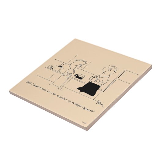 Zu viel Kaffee Fliese (Seite)