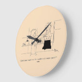 Zu viel Kaffee Große Wanduhr (Winkel)