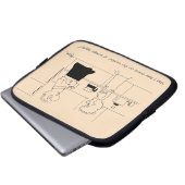 Zu viel Kaffee Laptopschutzhülle (Vorne Knopf)