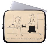 Zu viel Kaffee Laptopschutzhülle (Vorderseite)