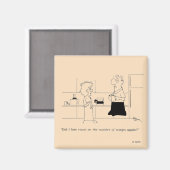 Zu viel Kaffee Magnet (Vorderseite/Rückseite)