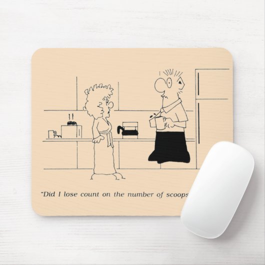 Zu viel Kaffee Mousepad (Mit Mouse)