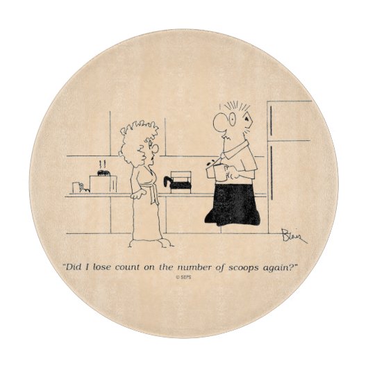 Zu viel Kaffee Schneidebrett (Vorderseite)