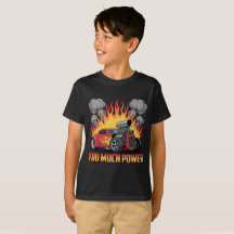 Zu viel Leistung - Retro-Hot-Rod-Cartoon-Muscle-Ca
