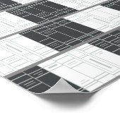 Zu viel Lesen wird Ihrer Sehkraft schaden... Poster (Ecke)