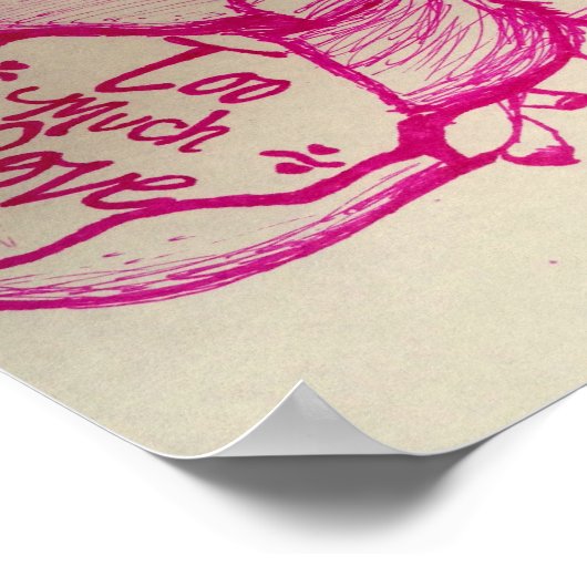 Zu viel Liebe Poster (Ecke)