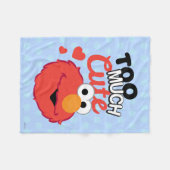 Zu viel Niedlich Elmo Fleecedecke (Vorderseite (Horizontal))