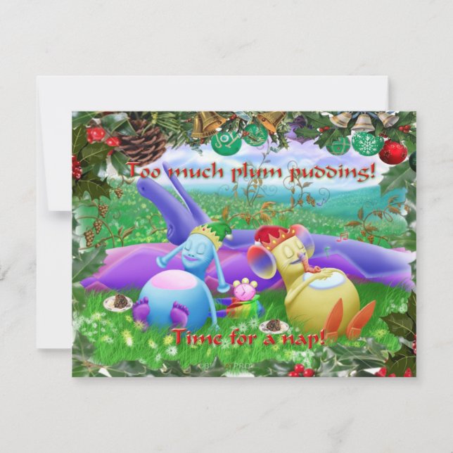 Zu viel Pflaumenpudding! (Vorderseite)