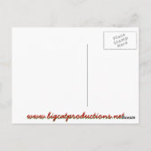 Zu viel Pflaumenpudding! Postkarte (Rückseite)