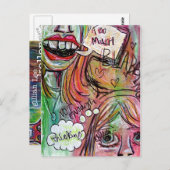 Zu viel Postkarte (Vorne/Hinten)