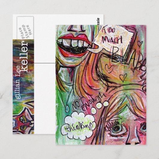 Zu viel Postkarte (Vorne/Hinten)