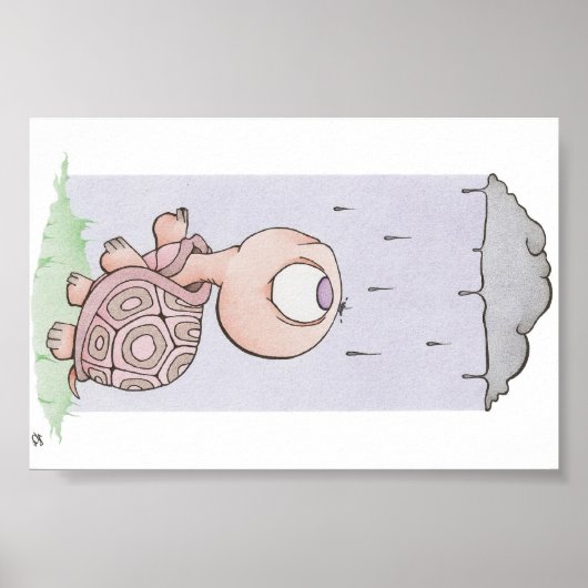 zu viel Regen Poster (Vorne)