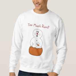 Zu viel Rum Snowman Shirt
