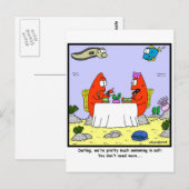 Zu viel Salz Postkarte (Vorne/Hinten)