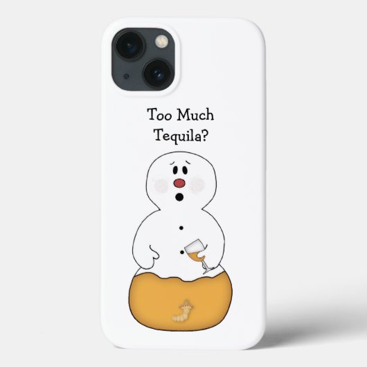 Zu viel Tequila Snowman Case-Mate iPhone Hülle (Rückseite)