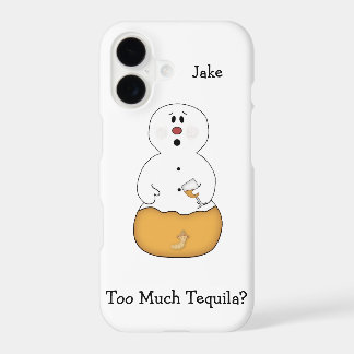 Zu viel Tequila Snowman iPhone 7 Fall