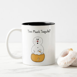 Zu viel Tequila Snowman Tasse