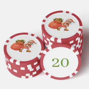Zu viel Weihnachtsstimmung zum Tragen! Salami Pokerchips