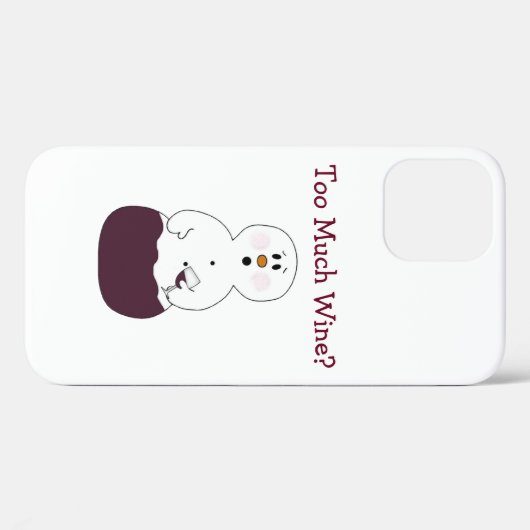 Zu viel Wein Case-Mate iPhone Hülle (Rückseite (Horizontal))