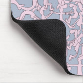 Zu viel Yoga mousemat, rosa Mousepad (Ecke)