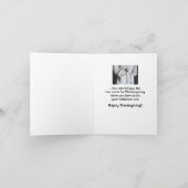 Zu viel zu essen im Erntedank Karte (Innenseite)