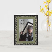 Zu viel zu essen im Erntedank Karte (Gelbe Blume)