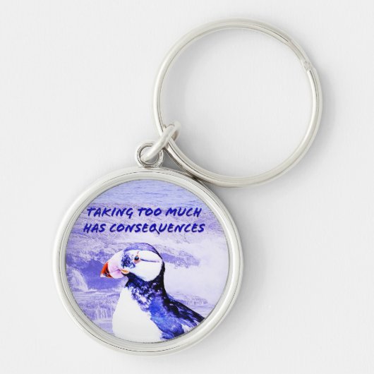 Zu viel zu nehmen hat Folgen Schlüsselanhänger (Vorne)