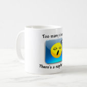 Zu viele Aufgaben? Es gibt ein Nickerchen für das! Kaffeetasse (Vorderseite Links)