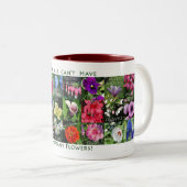 Zu viele Blumen Zweifarbige Tasse (VorderseiteRechts)