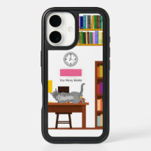 Zu viele Bücher Katze OtterBox Hülle