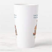 Zu viele Bücher oder Bullhunde Milchtasse (Vorderseite)