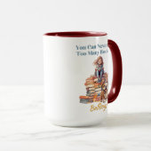 Zu viele Bücher oder Bullhunde Tasse (VorderseiteRechts)