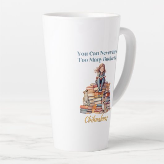 Zu viele Bücher oder Chihuahuas Milchtasse (Rechte Ecke)