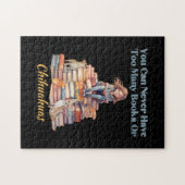 Zu viele Bücher oder Chihuahuas Puzzle (Horizontal)