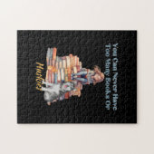 Zu viele Bücher oder Huskies Puzzle (Horizontal)