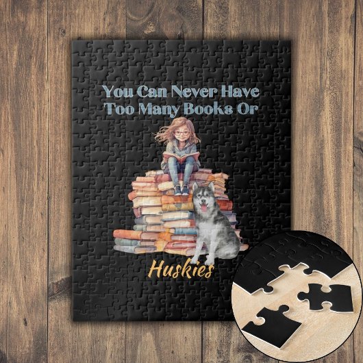 Zu viele Bücher oder Huskies Puzzle