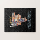 Zu viele Bücher oder Pitbulls Puzzle (Horizontal)