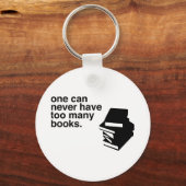 zu viele Bücher Schlüsselanhänger (Vorderseite)