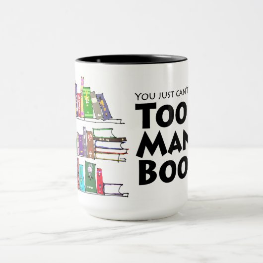 Zu viele Bücher Tasse (Zentrum)