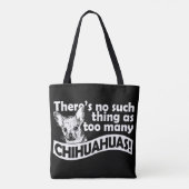 Zu viele Chihuahuas Tasche (Rückseite)