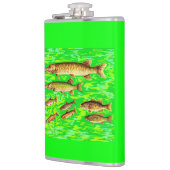 zu viele Fische im Meer Flachmann (Links)