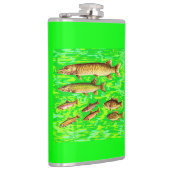 zu viele Fische im Meer Flachmann (Rechts)