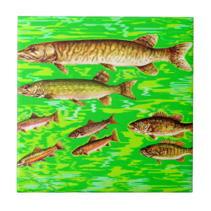 zu viele Fische im Meer Fliese