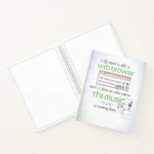 Zu viele Gedanken - Spiral-Notebook Notizblock