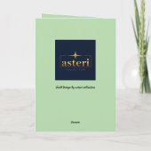 "Zu viele Geparden" Gruß Dankeskarte (Rückseite)