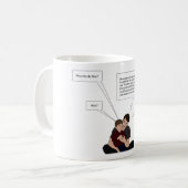 Zu viele Informationen Kaffeetasse (Vorderseite Links)